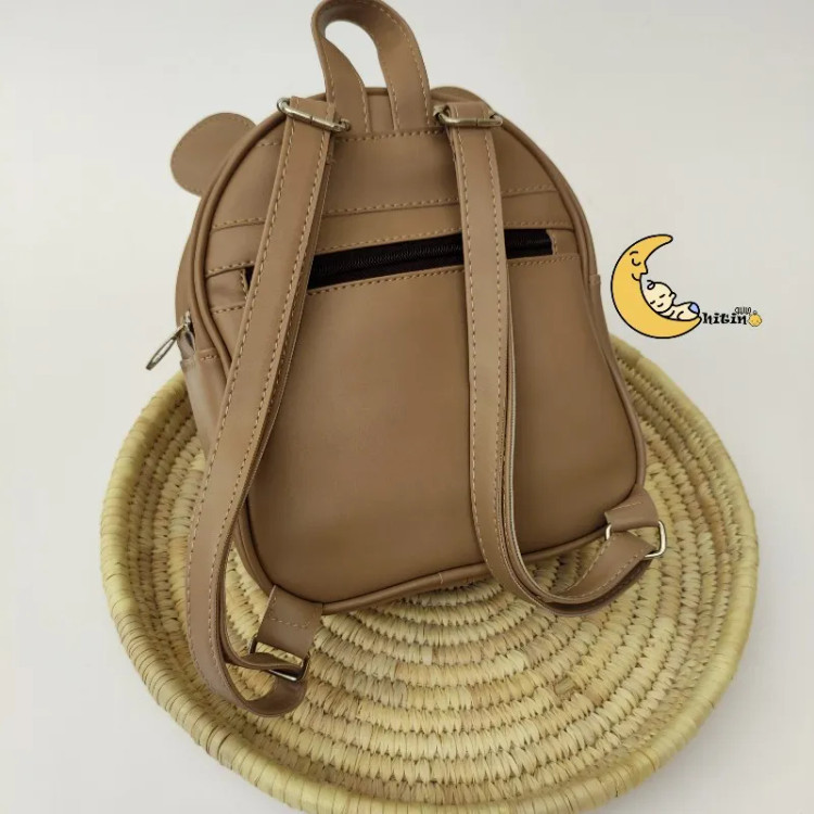 کوله پشتی چرم خرسی مهد کودک و پیش دبستانی دخترانه و پسرانه