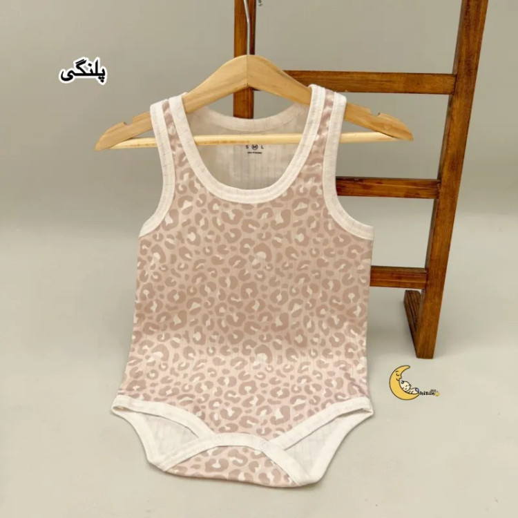 بادی رکابی زیردکمه نوزاد و کودک کوالا کیدز جنس نخ پنبه کبریتی