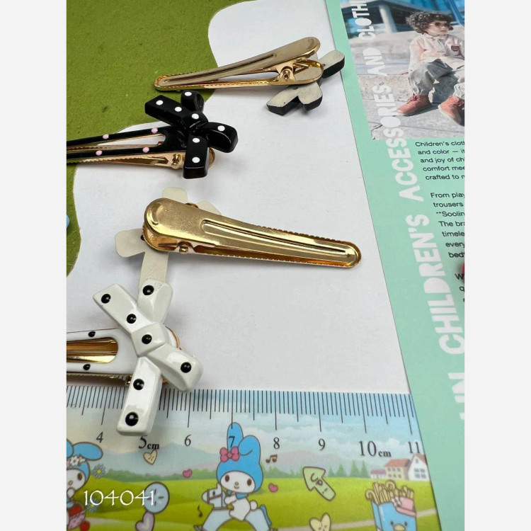 گیره مو پاپیونی دخترانه بسته 2 عددی وارداتی