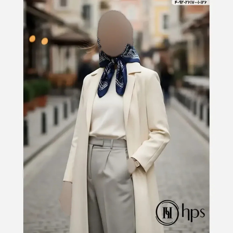 مینی اسکارف اسپرت ابریشم برند hps قواره 75 سانت ایستایی عالی (2)