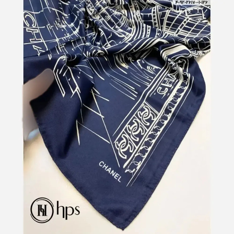 مینی اسکارف اسپرت ابریشم برند hps قواره 75 سانت ایستایی عالی (2)
