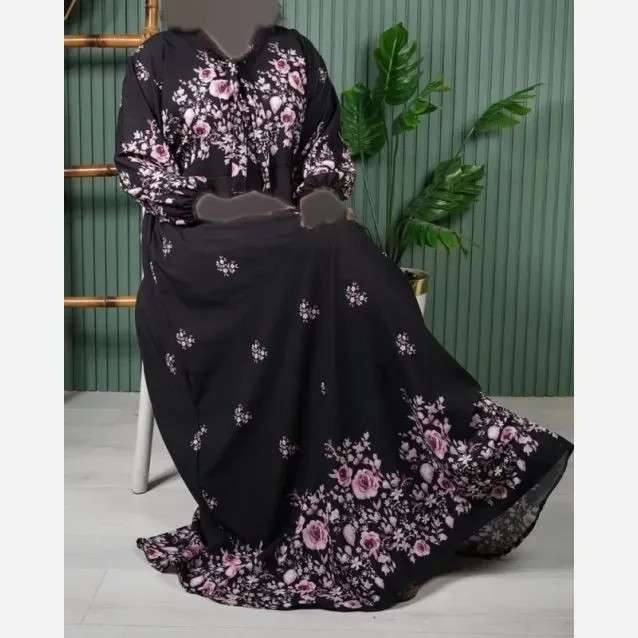 پیراهن کلوش عالیس صورتی R7571 (2)