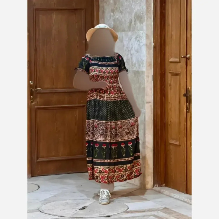 پیراهن کریشه هندی نخ کریشه هند فری سایز (2)