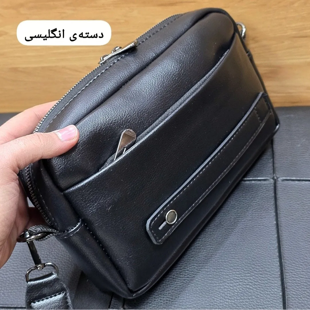 کیف دستی و دوشی پاسپورتی مونت بلانک چرم خارجی درجه یک (2)