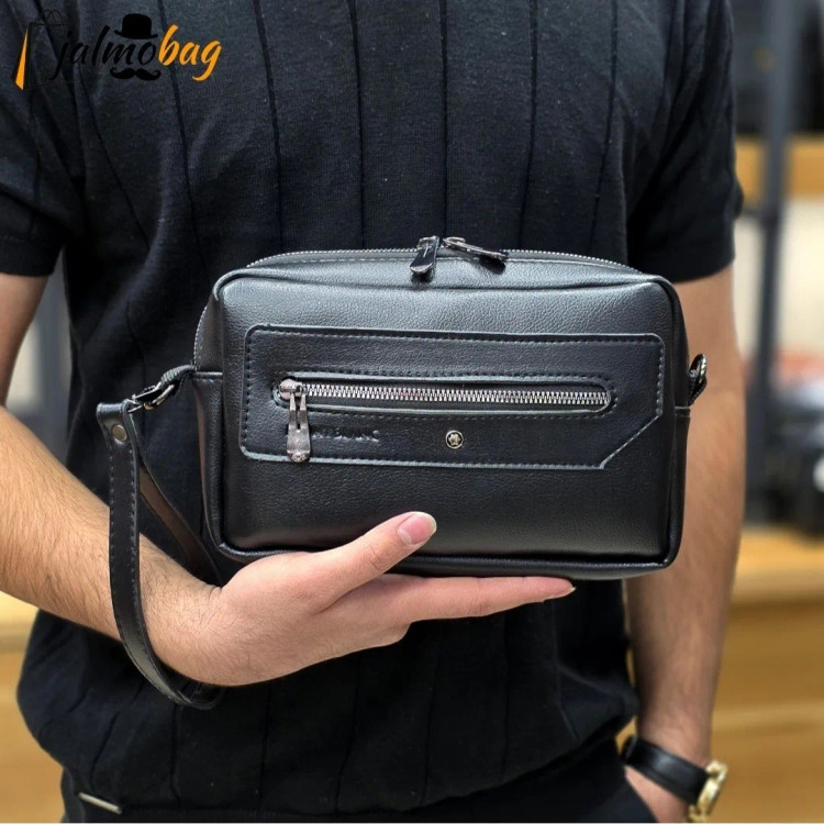 کیف دستی و دوشی پاسپورتی مونت بلانک چرم خارجی درجه یک (2)