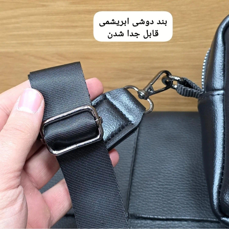 کیف دستی و دوشی پاسپورتی مونت بلانک چرم خارجی درجه یک (2)