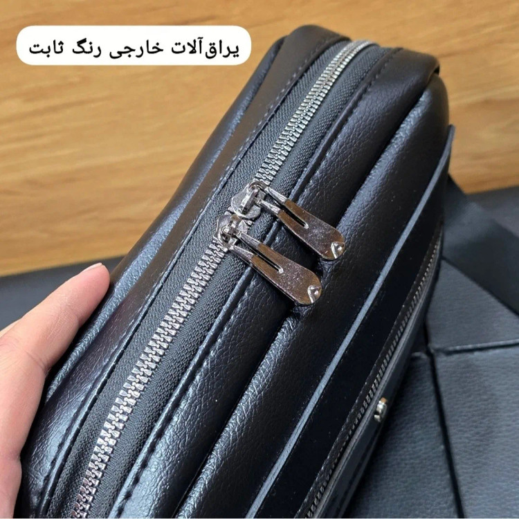 کیف دستی دوشی پاسپورتی مونت بلانک چرم خارجی درجه یک (2)