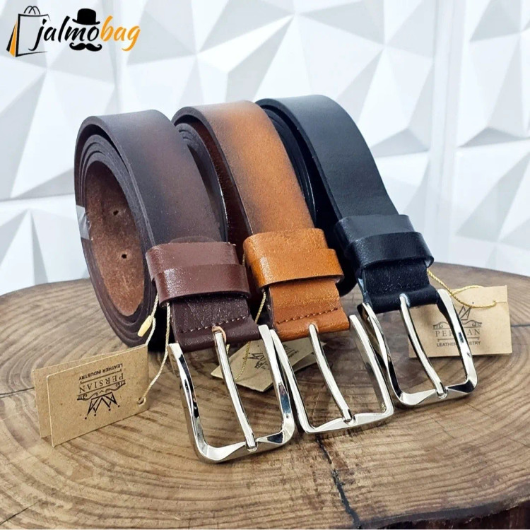 کمربند چرم طبیعی گاوی زبانهدار 3.5 سانت طول 125 سانتیمتر (2)