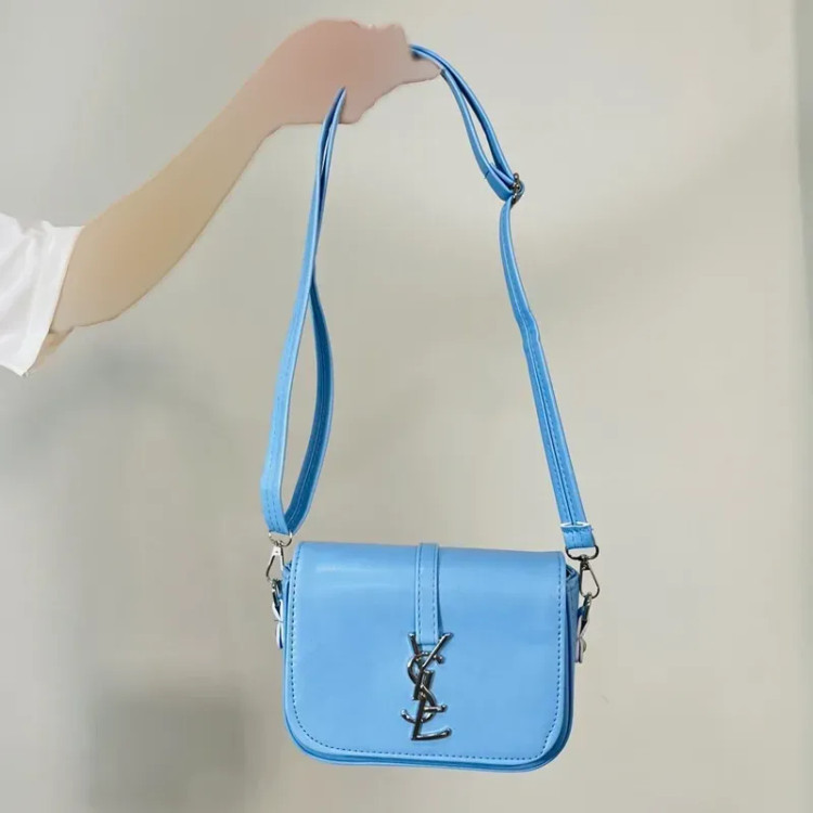 کیف دوشی زنانه چرم مصنوعی YSL ابعاد 20 در 16 سانتیمتر (2)