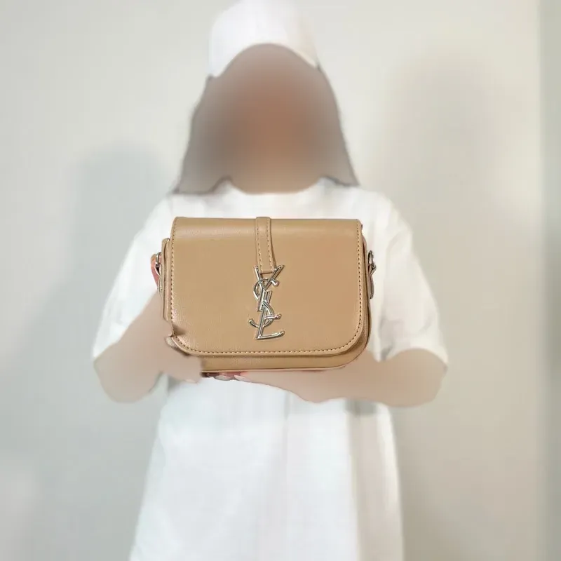 کیف دوشی زنانه چرم مصنوعی YSL ابعاد 20 در 16 سانتیمتر (2)