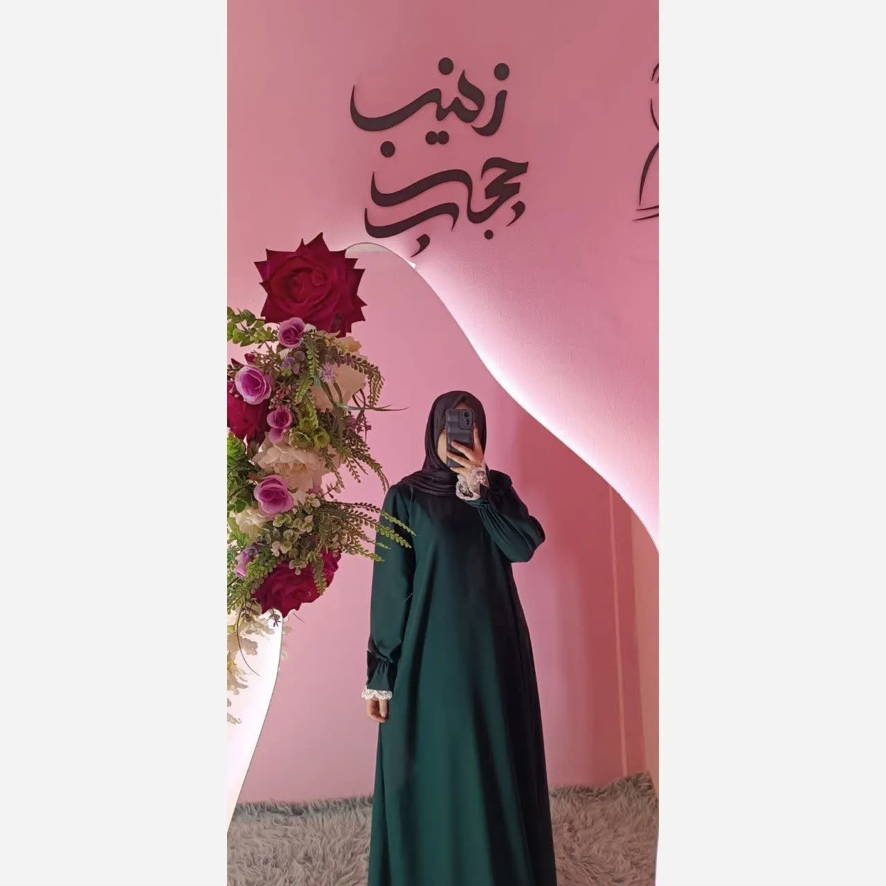 مانتو عبایی زنانه و دخترانه مدل ریحان جنس کرپ سوپر الیزه اعلا (2)