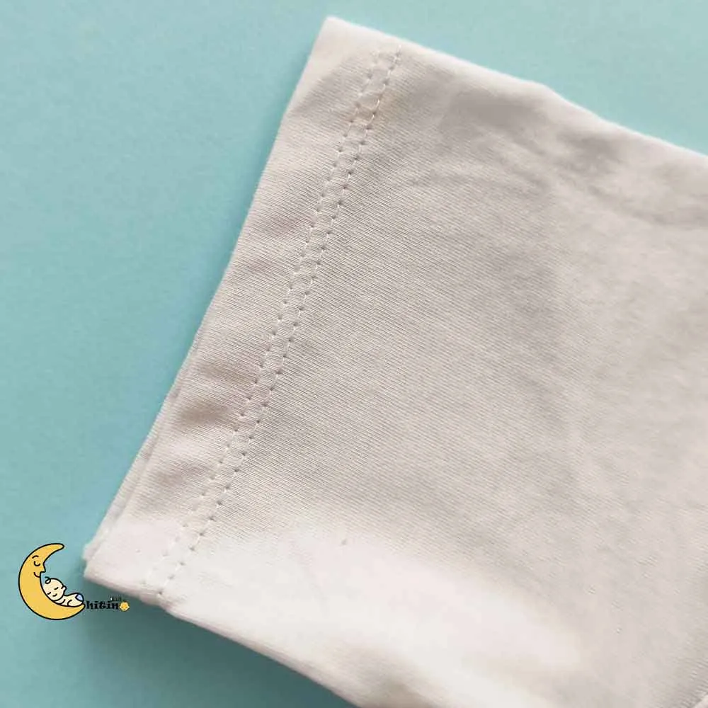تیشرت تک دخترانه طرح حیوانات جنس نخ پنبه رنگ سفید سایز 45 و 50 (2)
