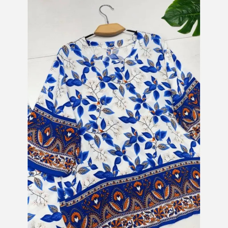 بلوز و شلوار نخی شیوان 7594 (2)