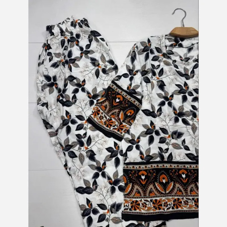 بلوز و شلوار نخی شیوان 7594 (2)