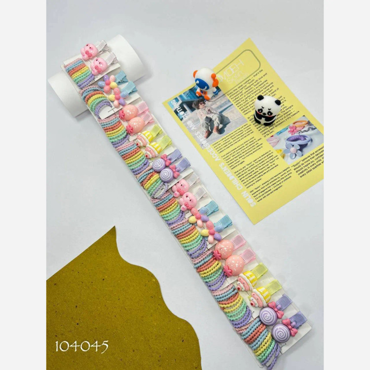 پک کش و گیره مو دخترانه (12 عدد کش و 2 عدد گیره انبری) (2)