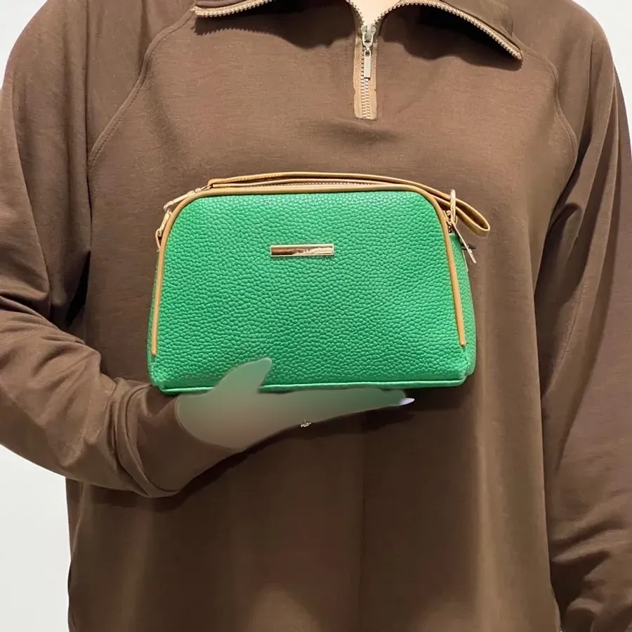 کیف دستی و دوشی زنانه شرانگ مغذی دوزی شده کد1390 (2)