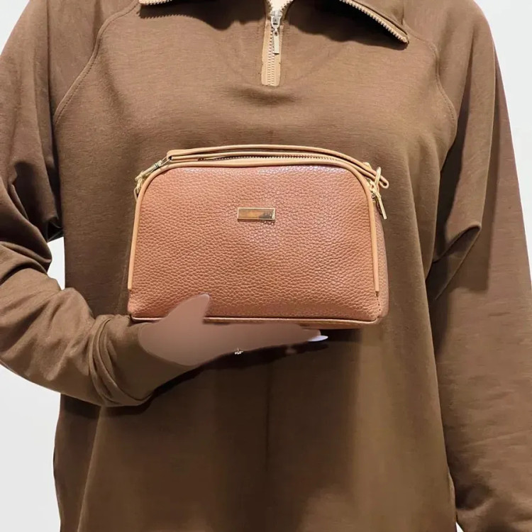 کیف دستی و دوشی زنانه شرانگ مغذی دوزی شده کد1390 (2)