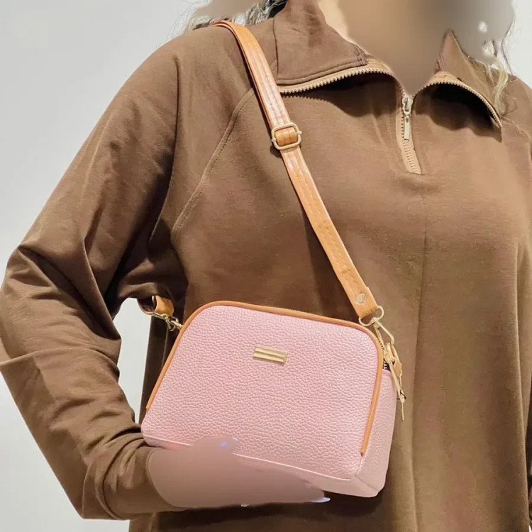 کیف دستی و دوشی زنانه شرانگ مغذی دوزی شده کد1390 (2)