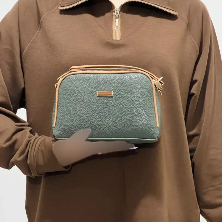 کیف دستی و دوشی زنانه شرانگ مغذی دوزی شده کد1390 (2)