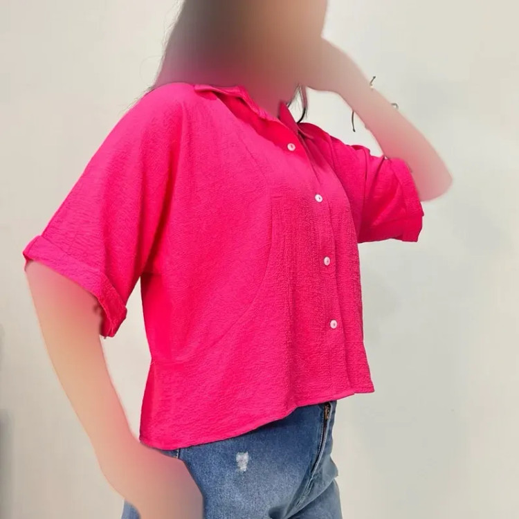 شومیز زنانه آستین کیمونو جنس ینزی خنک تابستانی رنگبندی پاستیلی (2)