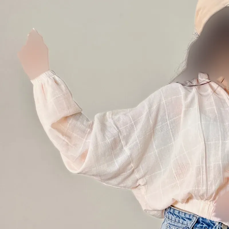 بامبر جکت تابستانی لینن زنانه (2)