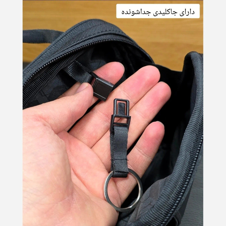 کیف دوشی کوچک اسپرت پارچه اسکین خارجی دو خانه (3)