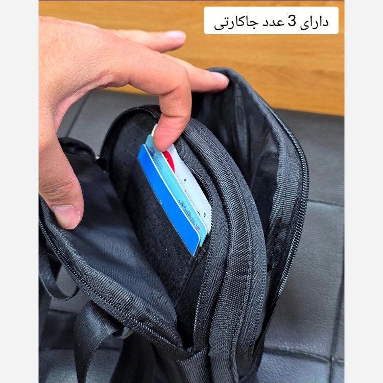 کیف دوشی کوچک اسپرت پارچه اسکین خارجی دو خانه (3)