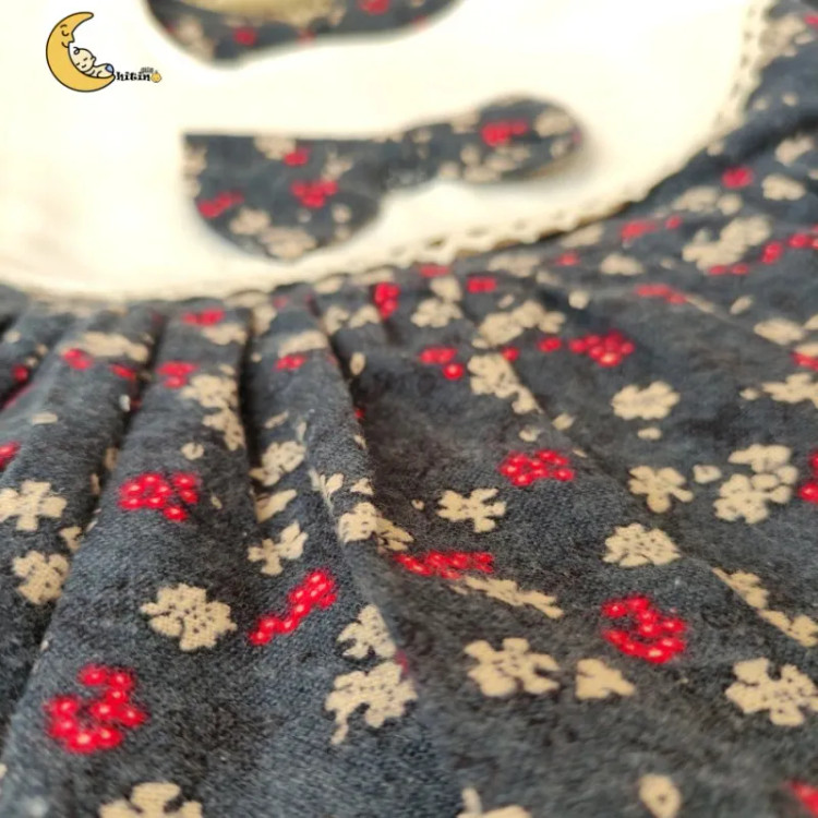 سارافون دخترانه گلگلی یقه دار مناسب 1 تا 3 سال و نیم (2)