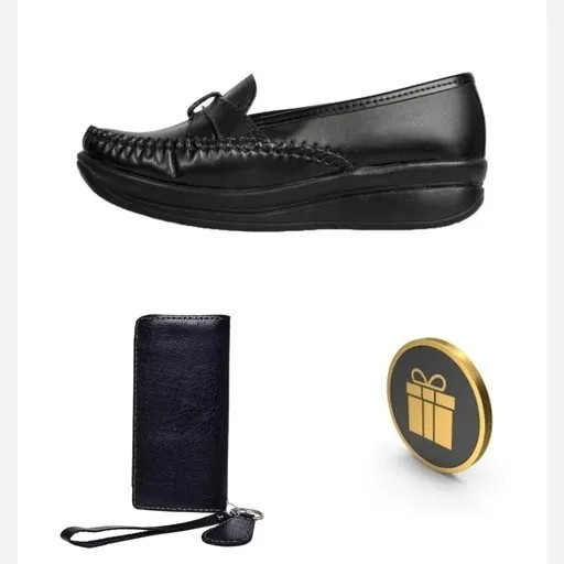 ست کفش طبی زنانه دکتر عبدی به همراه کیف پول چرم دست دوز و جاکلیدی (2)