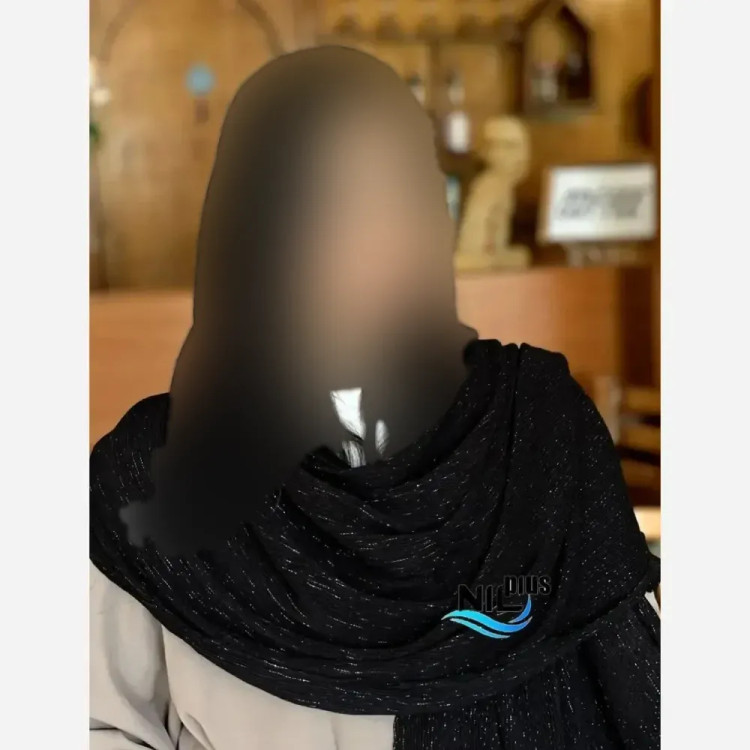 شال نخی برشکا مشکی لمه دار قواره بزرگ (2)