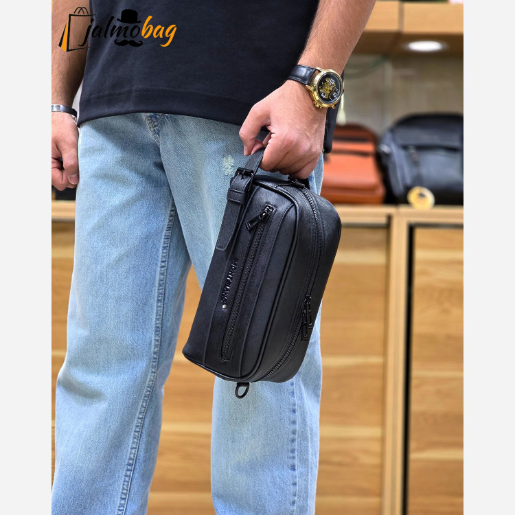 کیف دستی و دوشی چرم صنعتی مونت بلانک مدل 3260 (2)