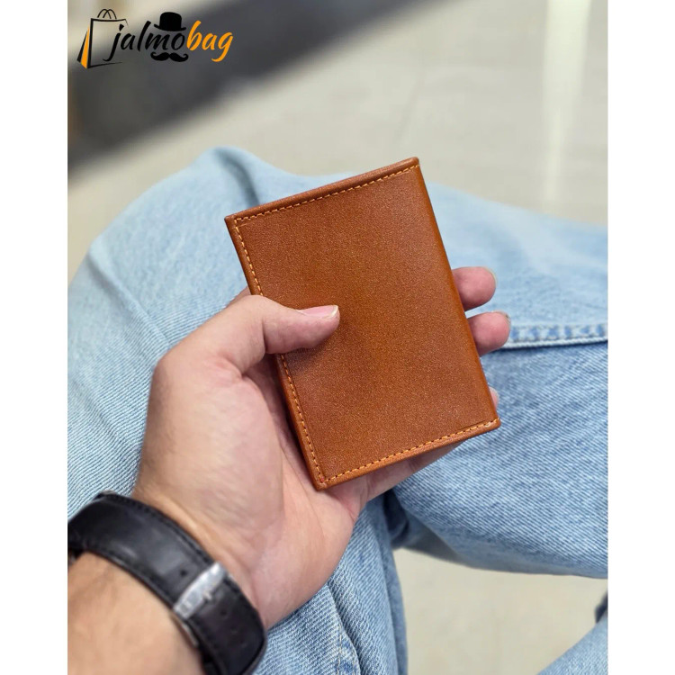 جاکارتی چرم طبیعی گاوی مدل برگی چهار جای کارت (2)