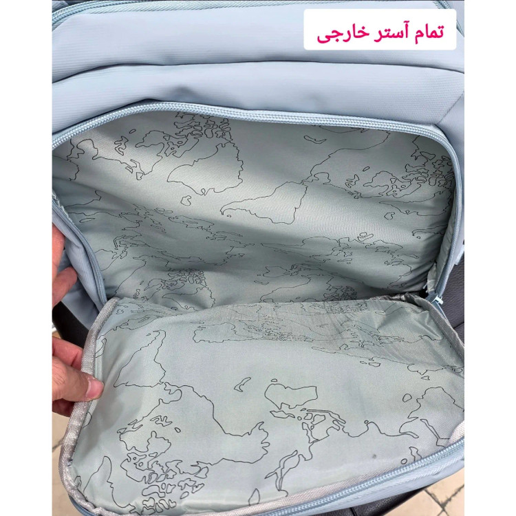 کوله پشتی پاستیلی اسپرت پریزیدنت وارداتی ضد خش جادار با محفظه لپ تاپ (2)