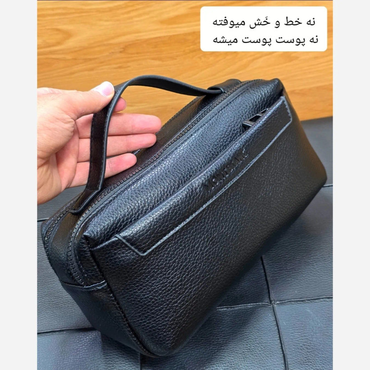 کیف دستی دوحالته مونت بلانک چرم وارداتی چهار زیپ (2)
