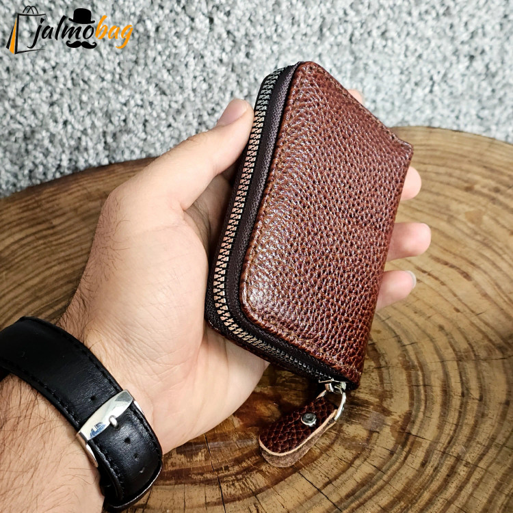 جاکارتی زیپدار چرم اصل گاوی مناسب آقایان و خانمها (2)