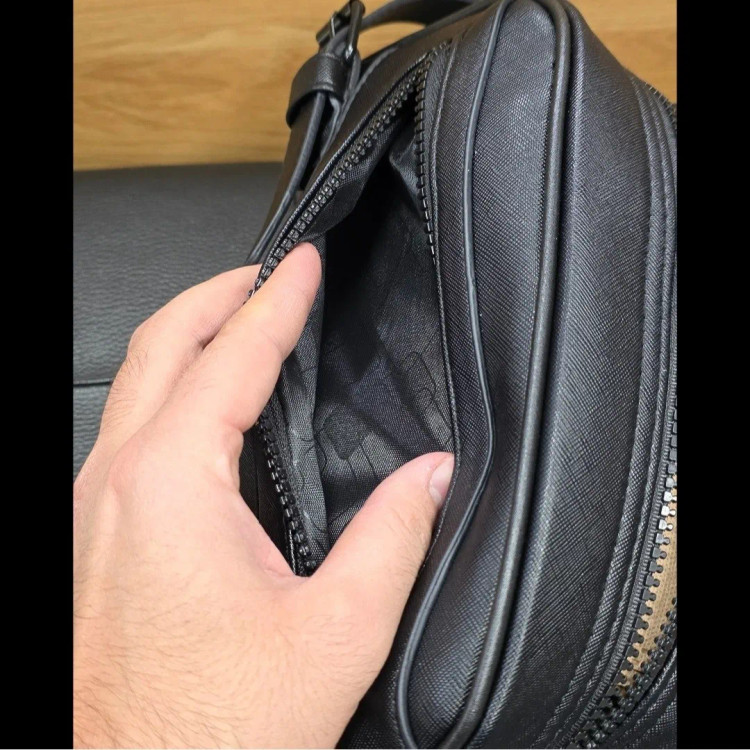 کیف دستی و دوشی چرم صنعتی مونت بلانک مدل کوچک (2)