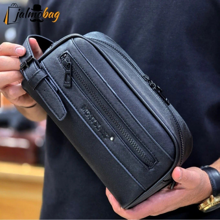 کیف دستی و دوشی چرم صنعتی مونت بلانک مدل کوچک (2)