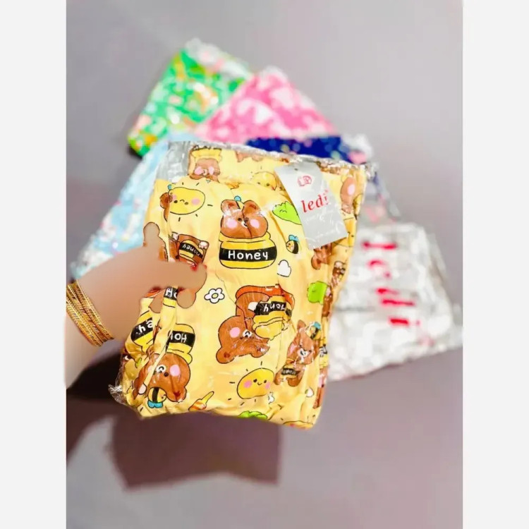 شلوار راحتی زنانه گیاهی وارداتی قواره بزرگ طرح دار جیب دار سایز 38 تا 50 (2)