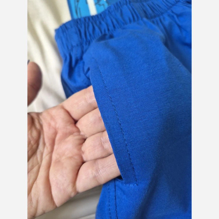 ست تیشرت و شلوارک تابستانه بچگانه طرح اسنوپی پنبهای سایز 2 تا 7 سال (2)