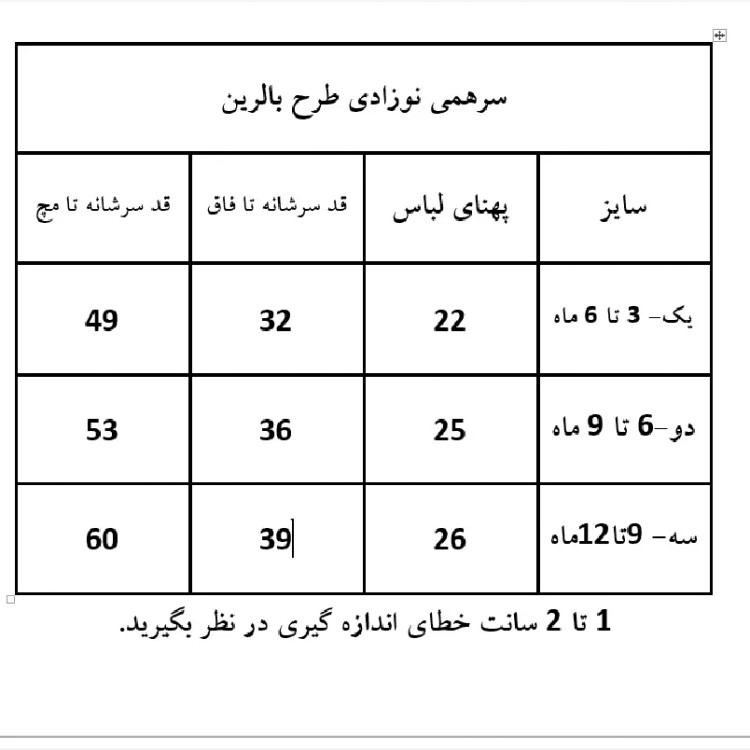 سرهمی نوزاد بالرین جنس 100٪ نخ پنبه ضد حساسیت (2)