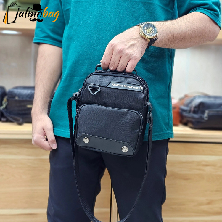 کیف دوشی دستی مردانه برزنتی اعلاء دو خانه ضخیم (2)