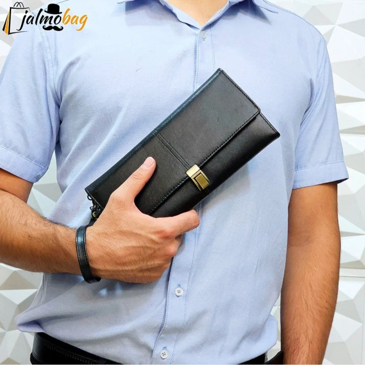کیف دستی پاسپورتی چرم اصل گاوی مردانه (2)