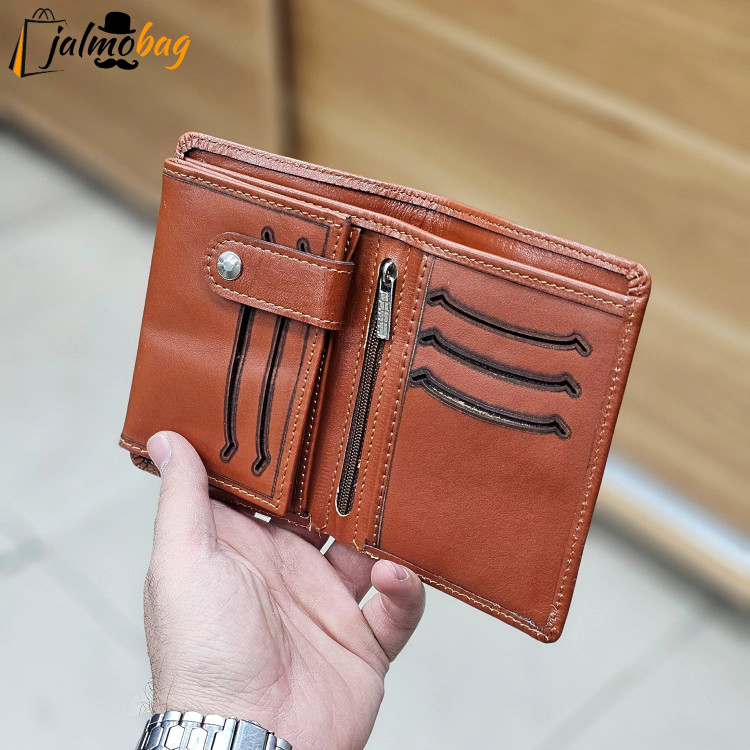 کیف پول جیبی چرم طبیعی گاوی (2)