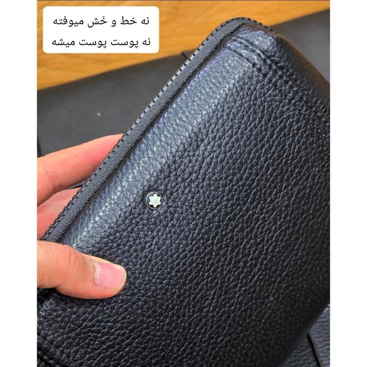کیف دستی پاسپورتی مونت بلانک چرم وارداتی (3)