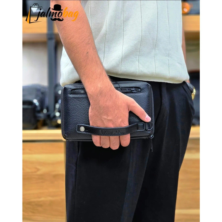 کیف دستی پاسپورتی مونت بلانک چرم وارداتی (3)