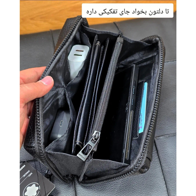 کیف دستی پاسپورتی مونت بلانک چرم وارداتی (3)