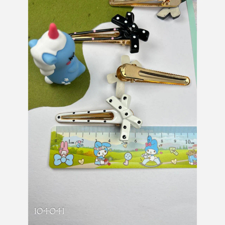 گیره مو پاپیونی دخترانه بسته 2 عددی وارداتی (2)