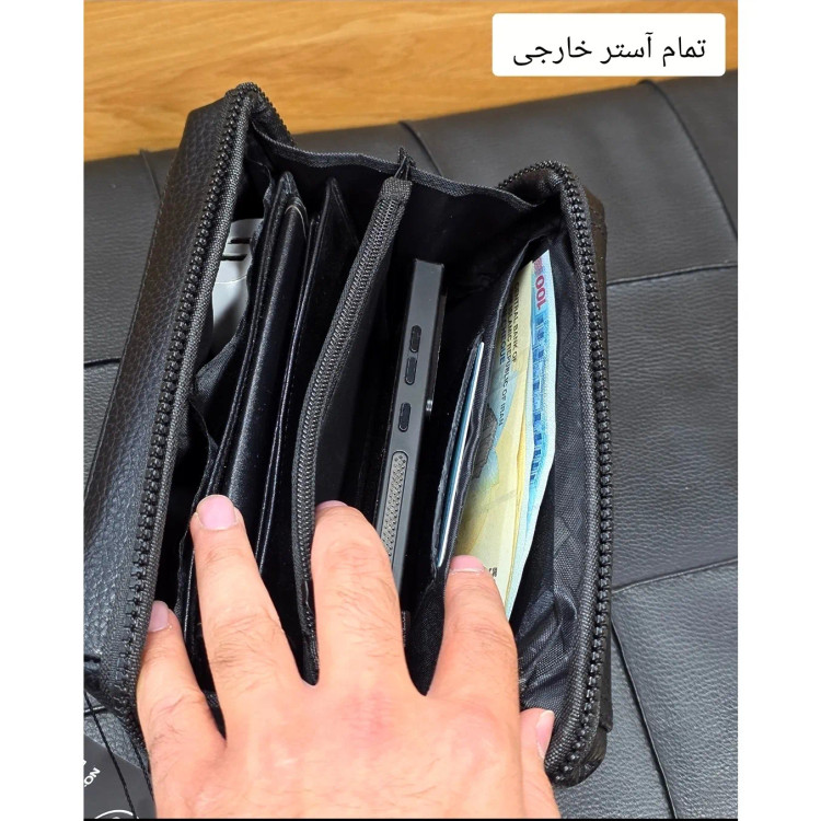 کیف دستی پاسپورتی مونت بلانک چرم وارداتی (2)