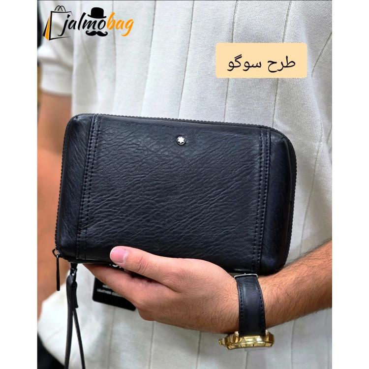 کیف دستی پاسپورتی مونت بلانک چرم وارداتی (2)