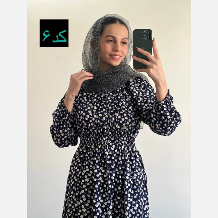 ساحلی نخی طرح دار ماچ خنک و تابستانه فری سایز (2)